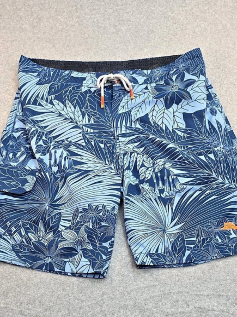 Tommy Bahama Naples Shores Swim Trunks Blue & White Large